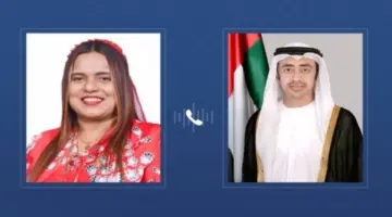عبدالله بن زايد يهنئ وزيرة خارجية المالديف ويبحثان العلاقات بين البلدين